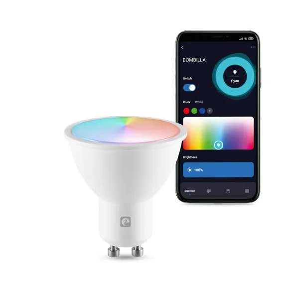 Bombilla Wifi Gu10 Rgb+Cct - Ideas de Regalos Sostenibles: Juguetes de Madera y Bazar Ecológico