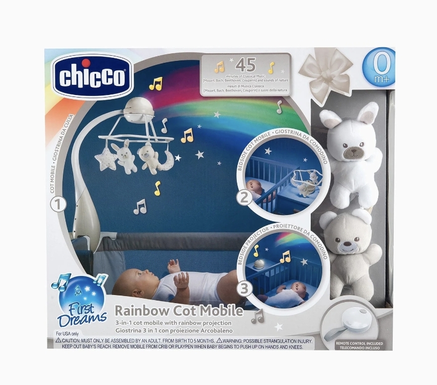 Móvil de cuna con proyector Chicco - Tu tienda especializada en bebés y maternidad online Móvil de cuna con proyector Chicco - Tu tienda especializada en bebés y maternidad online