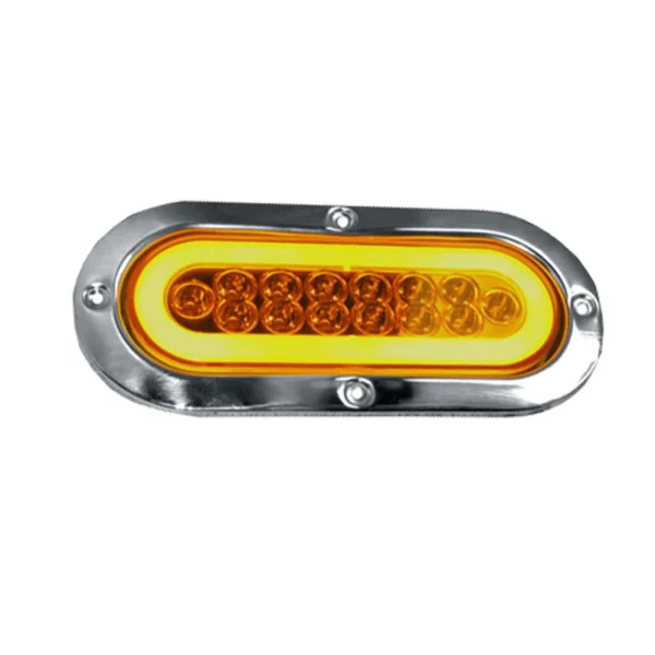 Faro Lateral Ovalado Aro Cromado Neon 14 Led 12V 24V Ambar 1039Ap - Equipa Tu Caja de Herramientas – Rebajas en Manuales y Eléctricas