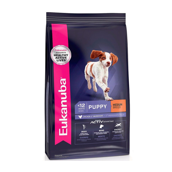 Eukanuba Puppy Medium Breed – 15kg - Tu Mundo Pet – Descuentos en Juguetes, Camas y Accesorios