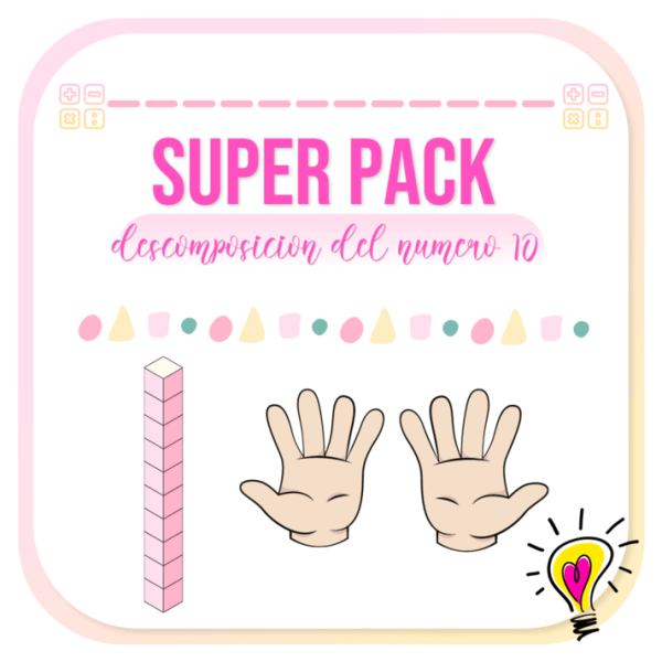 Super Pack Descomposición del Número 10 - Juegos y Juguetes para Despertar la Imaginación de los Pequeños
