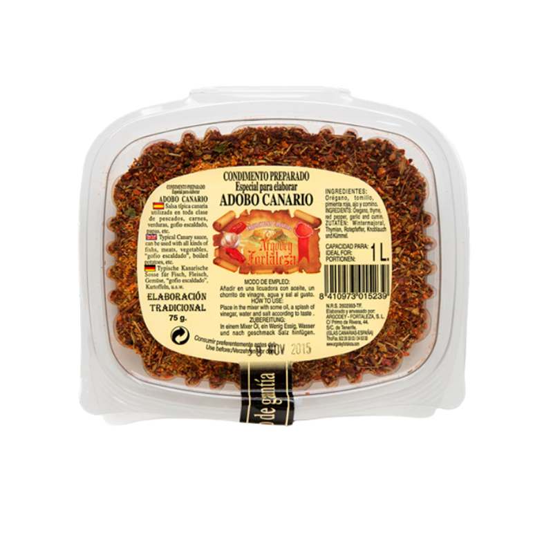 ARGODEY FORTALEZA Adobo Canario 75 gr. - Gran selección de alimentos en oferta – Envío gratis en pedidos superiores a 35€ ARGODEY FORTALEZA Adobo Canario 75 gr. - Gran selección de alimentos en oferta – Envío gratis en pedidos superiores a 35€