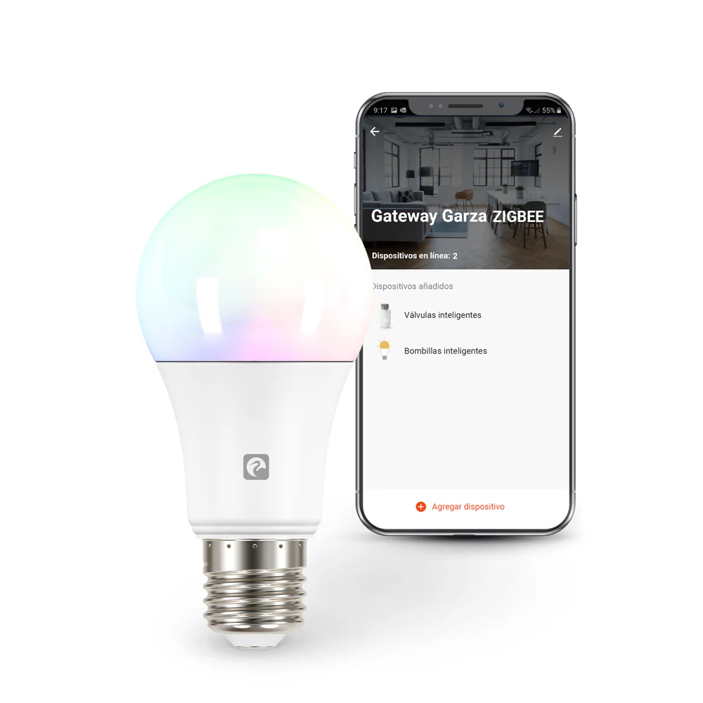 Bombilla Zigbee Standard CCT+RGB E27 - Ideas de Regalos Sostenibles: Juguetes de Madera y Bazar Ecológico Bombilla Zigbee Standard CCT+RGB E27 - Ideas de Regalos Sostenibles: Juguetes de Madera y Bazar Ecológico
