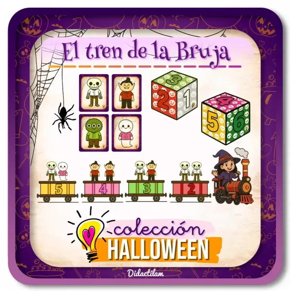 El Tren de la Bruja: Sumas y Descomposición en Halloween - Juegos y Juguetes para Despertar la Imaginación de los Pequeños