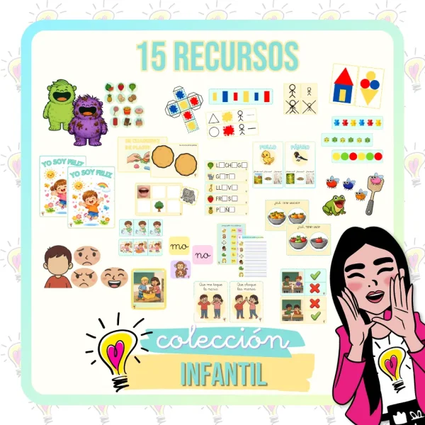 Juegos Infantil: Colección con 15 Recursos de Juegos Manipulativos para Imprimir - Juegos y Juguetes para Despertar la Imaginación de los Pequeños