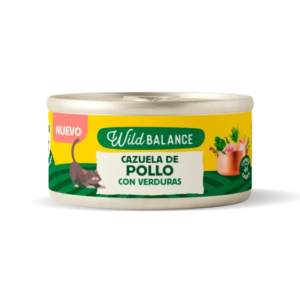 Lata Cazuela de Pollo con verduras para Gatos 80gr - Amigos Animal – Creando la mejor vida para tu mascota