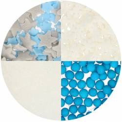 Set 4 Sprinkle Mix Winter Bliss – Wilton – - Productos Alimentarios Cuidadosamente Elegidos – Envío Gratuito 35€+