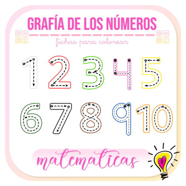 Grafía de los Números - Juegos y Juguetes para Despertar la Imaginación de los Pequeños