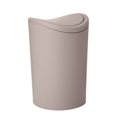 CUBO BAÑO PEDAL BASCULANTE 6L TAUPE - Ofertas en Productos del Día a Día – Belleza, Higiene, Moda y Más