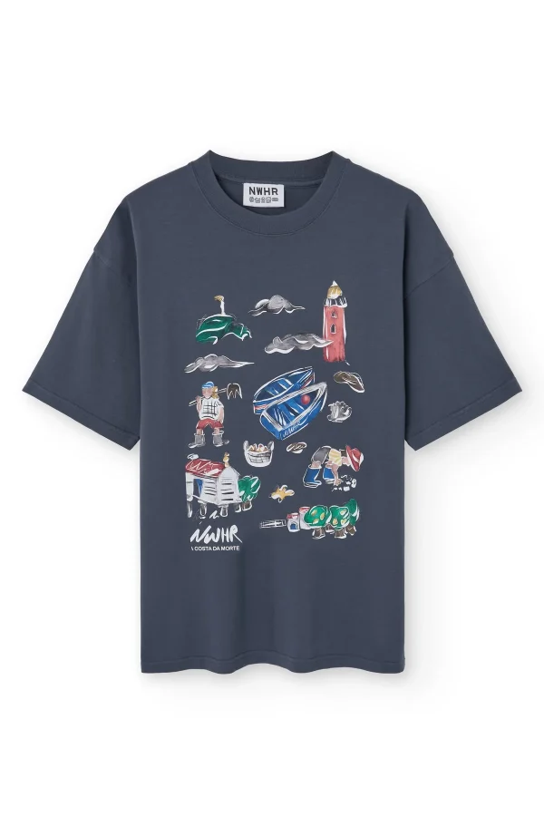 Nwhr Costa Da Morte T-Shirt Black - Complementa tu estilo – Ofertas por tiempo limitado