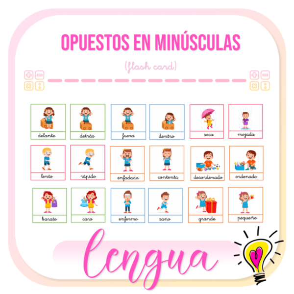 Opuestos en Minúsculas - Juegos y Juguetes para Despertar la Imaginación de los Pequeños