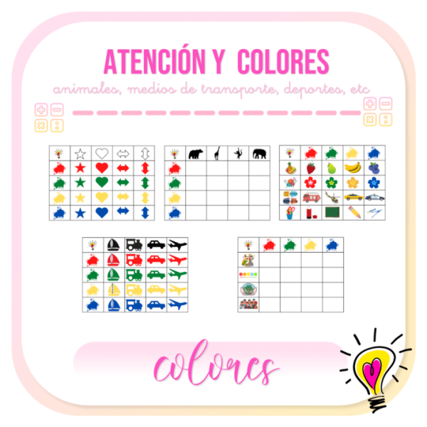 Atención y Colores - Juegos y Juguetes para Despertar la Imaginación de los Pequeños