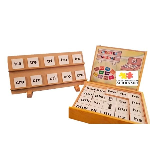Silabario simples y compuestas madera MDF 95 pz - Juegos y Juguetes para Despertar la Imaginación de los Pequeños