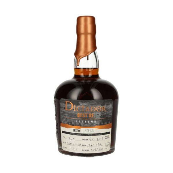 DICTADOR – RHUM HORS D’ÂGE – BEST OF 1972 – EXTREMO – 70CL – 44° - Vins sélectionnés – Goût et élégance | Livraison gratuite dès 50€