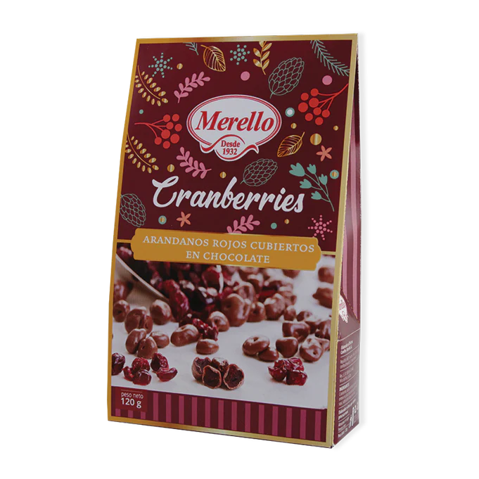 Cranberries Chocolatados Merello 120 gr - Ofertas en Productos del Día a Día – Belleza, Higiene, Moda y Más Cranberries Chocolatados Merello 120 gr - Ofertas en Productos del Día a Día – Belleza, Higiene, Moda y Más