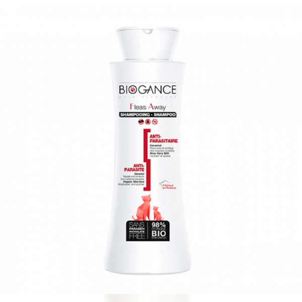 Fleas Away Gato – Shampoo Repelente Insecto – 250ml - Tu Mundo Pet – Descuentos en Juguetes, Camas y Accesorios