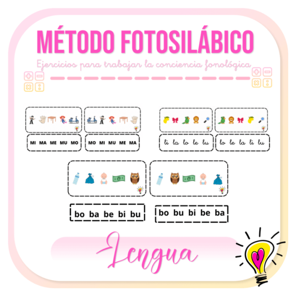 Método Fotosilábico - Juegos y Juguetes para Despertar la Imaginación de los Pequeños