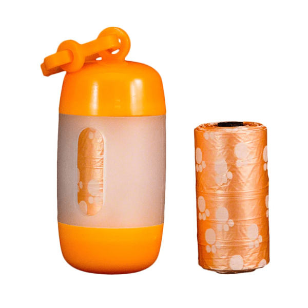 Dispensador de bolsas Naranja para desechos – Pawise - Tu Mundo Pet – Descuentos en Juguetes, Camas y Accesorios