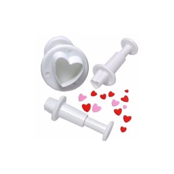 Set 3 cortadores con expulsor Corazón -Ibili- Productos Alimentarios Cuidadosamente Elegidos – Envío Gratuito 35€+