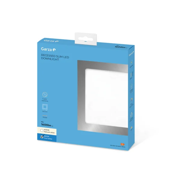 Downlight Empotrable Cuadrado Nickel - Ideas de Regalos Sostenibles: Juguetes de Madera y Bazar Ecológico