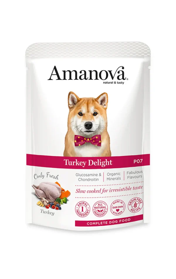 Amanova - P07 ADULT DOG Pavo fresco - Amigos Animal – Creando la mejor vida para tu mascota