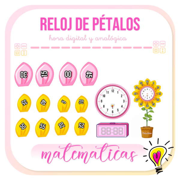 Didactireloj de Pétalos - Juegos y Juguetes para Despertar la Imaginación de los Pequeños