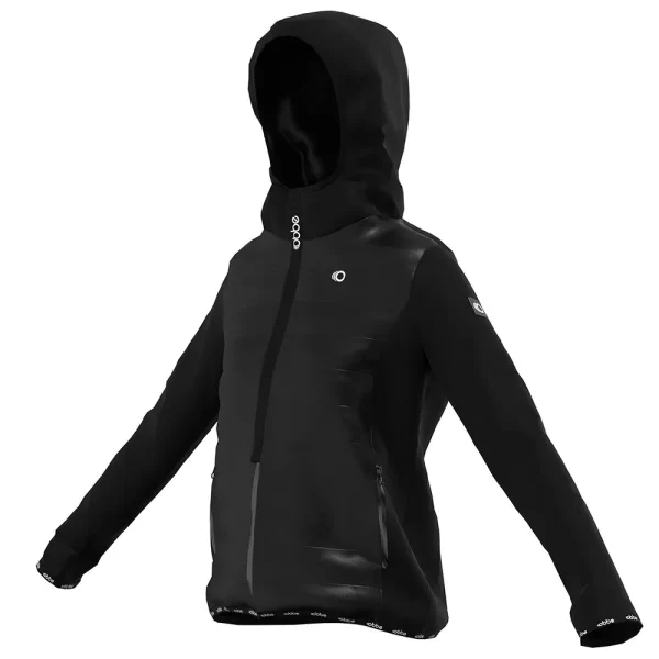 CHAQUETA CON CAPUCHA OBBE RIGA NEGRA - Tu tienda de zapatos, ropa y bolsos con ofertas y envío gratis