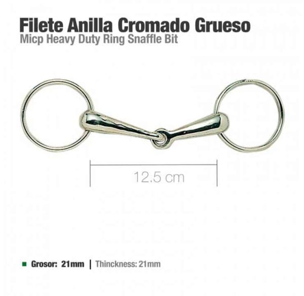 FILETE ANILLA CROMADO GRUESO 21522 12.5cm - Deporte y Outdoor al Mejor Precio del Mercado