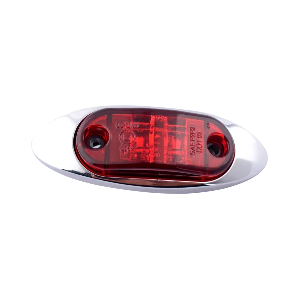 Faro Lateral Ovalado Cromado Led 12/24V Rojo - Equipa Tu Caja de Herramientas – Rebajas en Manuales y Eléctricas