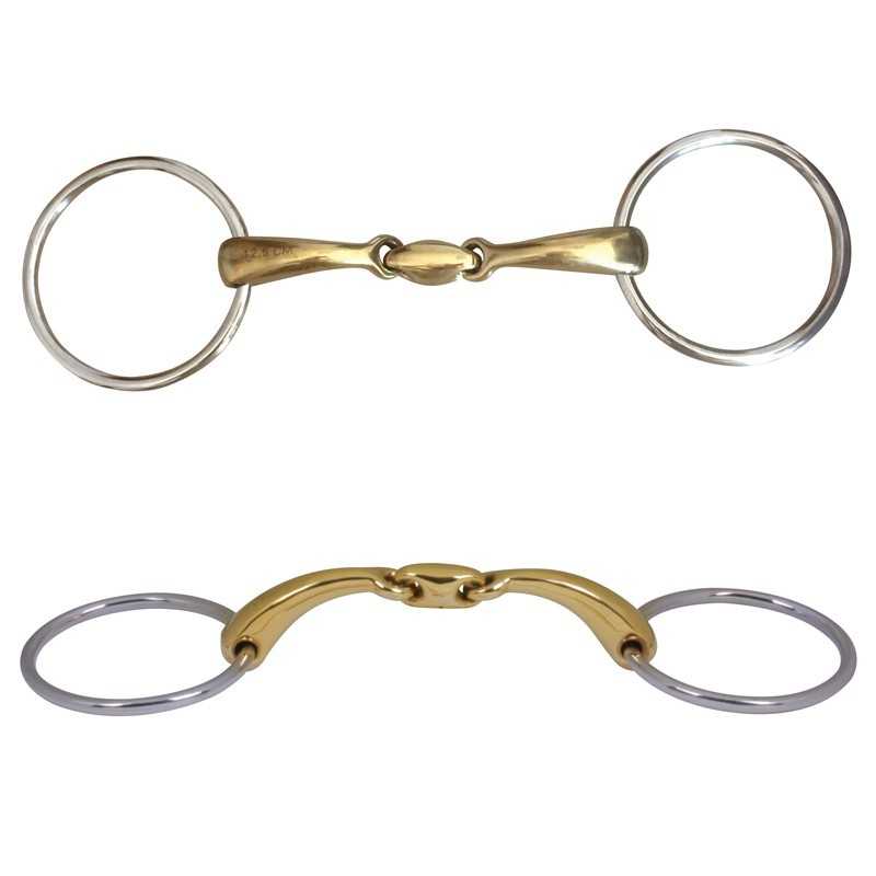 FILETE DE ANILLAS EMBOCADURA DE COBRE CURVA DOBLE ARTICULACIÓN - Deporte y Outdoor al Mejor Precio del Mercado FILETE DE ANILLAS EMBOCADURA DE COBRE CURVA DOBLE ARTICULACIÓN - Deporte y Outdoor al Mejor Precio del Mercado