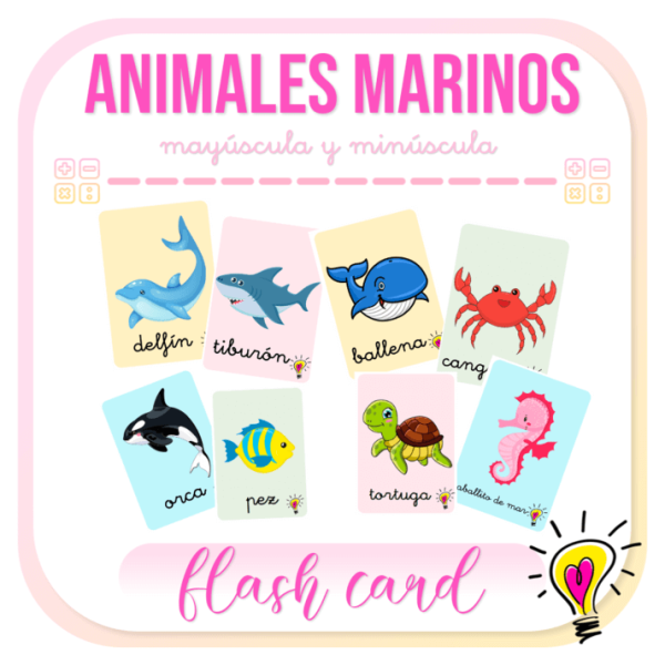 Juegos de Animales Marinos | Flash Cards Educativas - Juegos y Juguetes para Despertar la Imaginación de los Pequeños