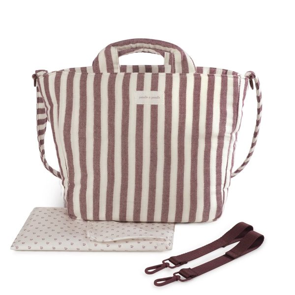 Bolsa Canastilla Cherry Rayas Pasito a Pasito - Tu tienda especializada en bebés y maternidad online