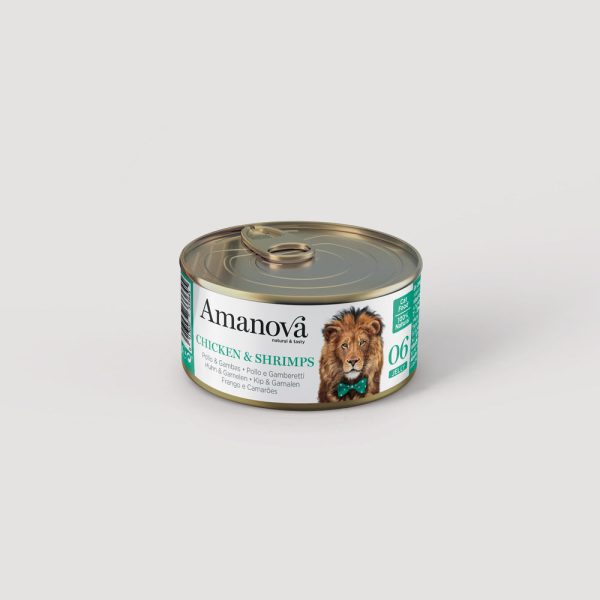 Amanova en Gelatina Pollo y Gambas 06 – 70 g - Animalia-Pro | Cuidado profesional para tu mascota – Envío gratis desde 40€