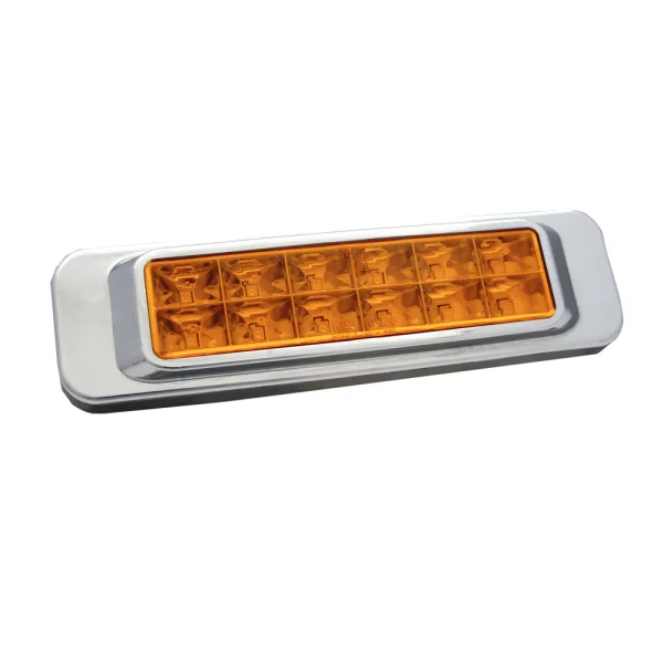 Faro Lateral Rectangular 12 Led 12/24V Aro De Plástico Cromado - Equipa Tu Caja de Herramientas – Rebajas en Manuales y Eléctricas
