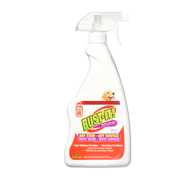 DogIt Bust-it Eliminador Olores y Manchas 710ml - Tu Mundo Pet – Descuentos en Juguetes, Camas y Accesorios