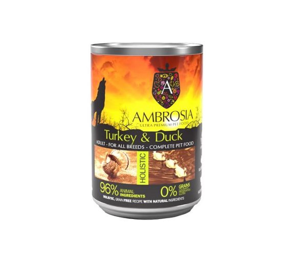 Ambrosia Lata Grain Free Pavo Pato para Perros - Animalia-Pro | Cuidado profesional para tu mascota – Envío gratis desde 40€