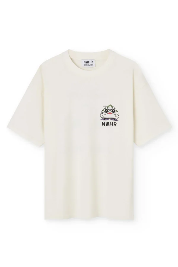 Nwhr House Club T-Shirt Beige - Complementa tu estilo – Ofertas por tiempo limitado