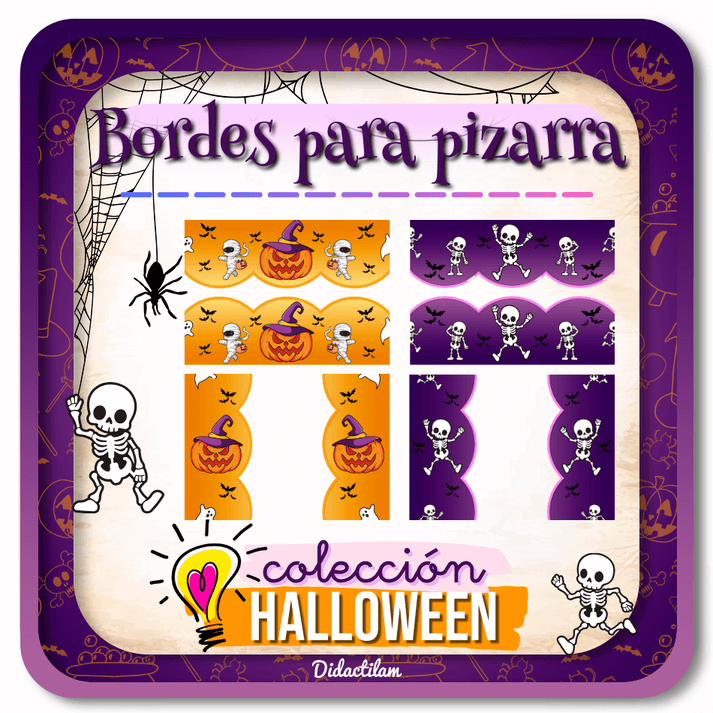 Bordes de Pizarra Halloween para decorar el aula - Juegos y Juguetes para Despertar la Imaginación de los Pequeños Bordes de Pizarra Halloween para decorar el aula - Juegos y Juguetes para Despertar la Imaginación de los Pequeños