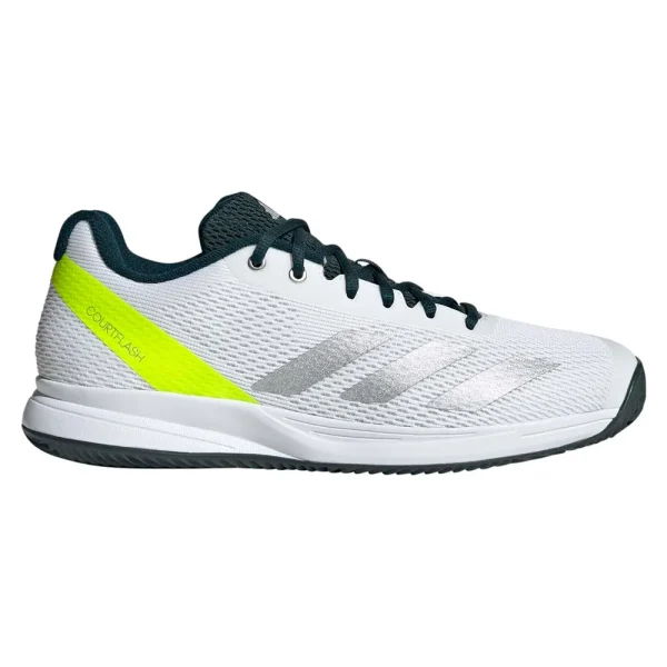 ZAPATILLAS ADIDAS COURTFLASH SPEED 2 CLOUD WHITE / SILVER LIME - Tu tienda de zapatos, ropa y bolsos con ofertas y envío gratis