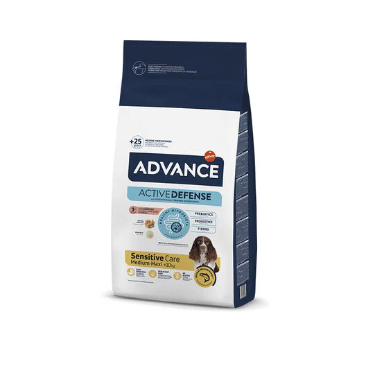 Advance Active Defense Medium Maxi Sensitive Salmón y Arroz pienso para perros - Amigos Animal – Creando la mejor vida para tu mascota