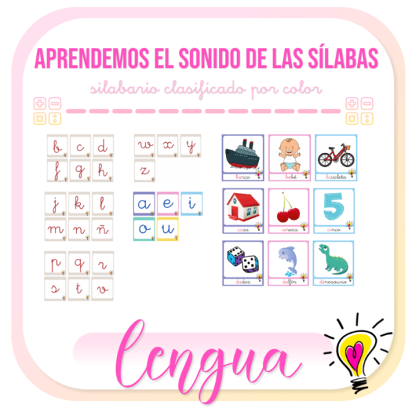 Aprendemos el Sonido de las Sílabas | Silabario Imprimible por Colores - Juegos y Juguetes para Despertar la Imaginación de los Pequeños