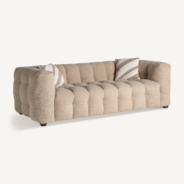 Sofá Maurs Art Deco en Marrón Claro - Desenfundable - Ideas de Regalos Sostenibles: Juguetes de Madera y Bazar Ecológico