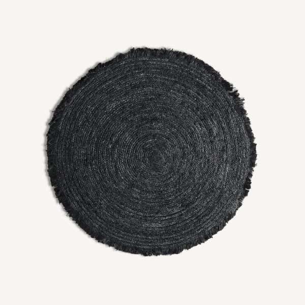 Alfombra KISAI en YUTE color negro - Ideas de Regalos Sostenibles: Juguetes de Madera y Bazar Ecológico