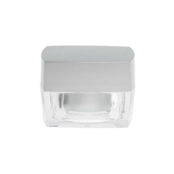 Tarro 30 ml Cuadrado Plata Mate (Base, Tapa y Obturador) (Acrílico) - Productos Alimentarios Cuidadosamente Elegidos – Envío Gratuito 35€+