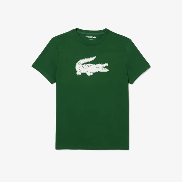 CAMISETA LACOSTE SPORT LOGO XXL VERDE / BLANCO - Tu tienda de zapatos, ropa y bolsos con ofertas y envío gratis