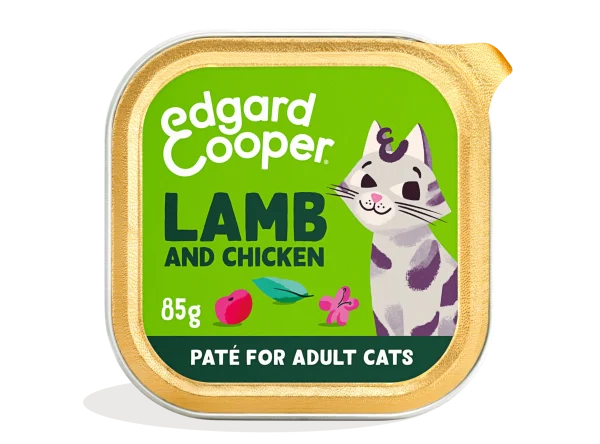 Paté de cordero y pollo sin cereales para gatos | Edgard & Cooper - Amigos Animal – Creando la mejor vida para tu mascota