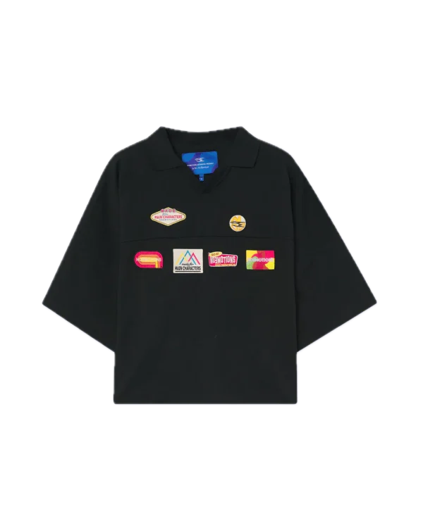 Noemotions Multilogo Polo Black - Complementa tu estilo – Ofertas por tiempo limitado