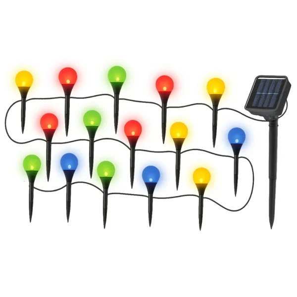 Guirnalda solar Calipso de burbujas multicolor - Ideas de Regalos Sostenibles: Juguetes de Madera y Bazar Ecológico