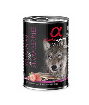 Alpha Spirit Wet Dog Esturión con Fresa - Animalia-Pro | Cuidado profesional para tu mascota – Envío gratis desde 40€