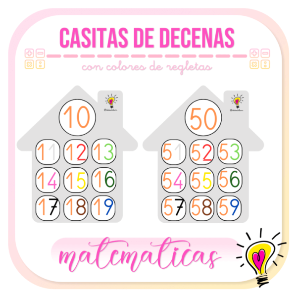 Casitas de Decenas - Juegos y Juguetes para Despertar la Imaginación de los Pequeños